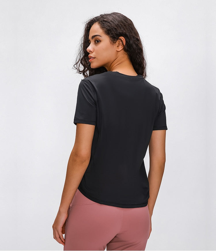 Sweat wicking solid top