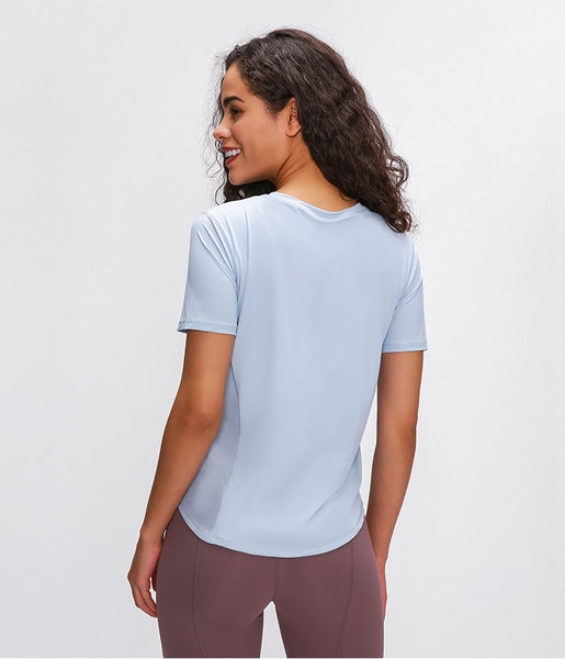 Sweat wicking solid top