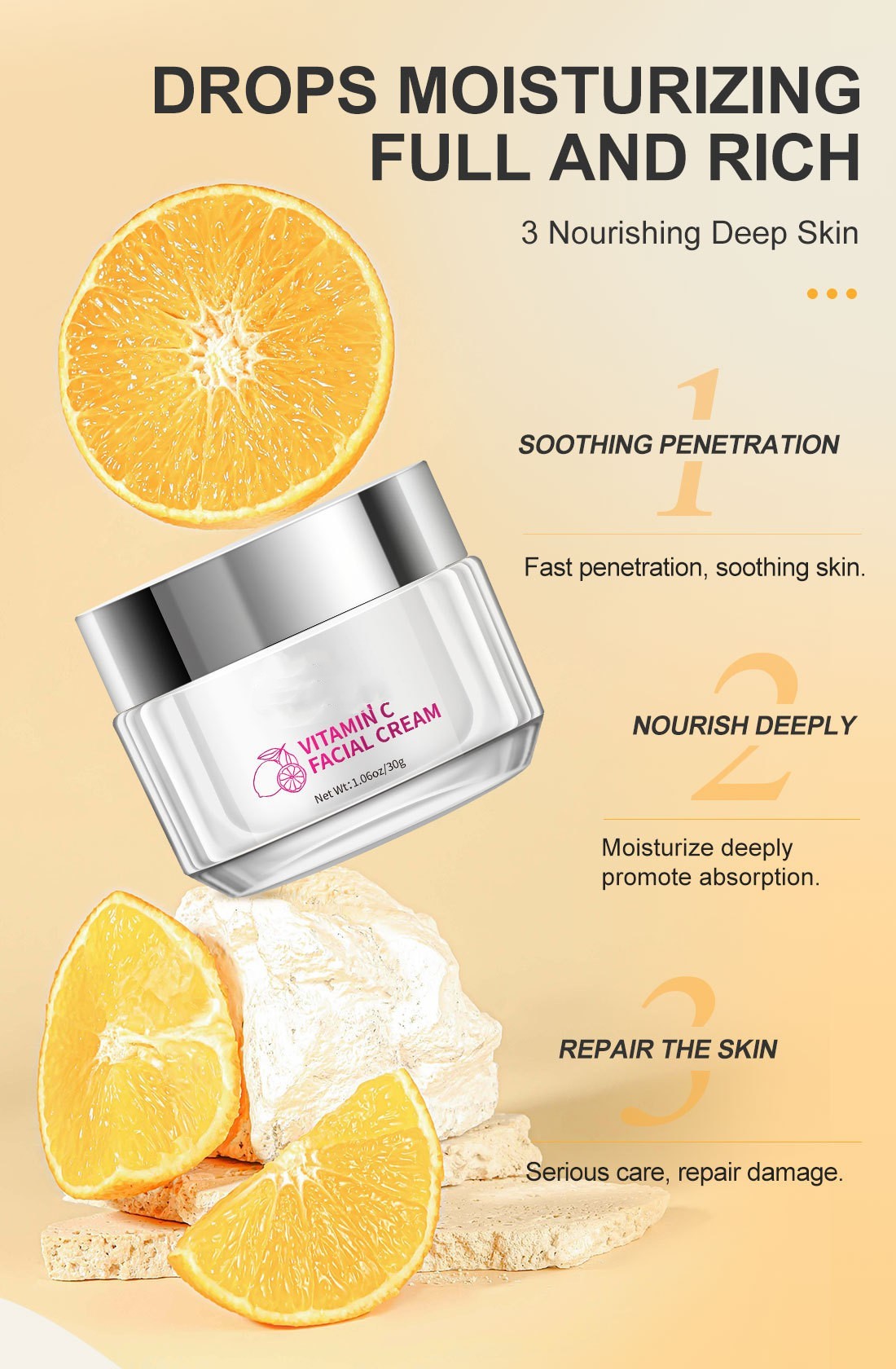 Vitamin C Face Cream for Hydrated Skin