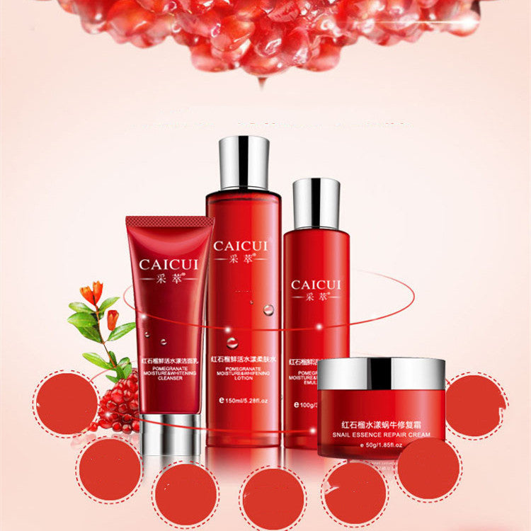 Pomegranate Set Moisturizing Cosmetics Skin Care Combo